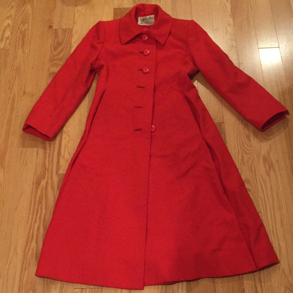 Vintage 70s red coat